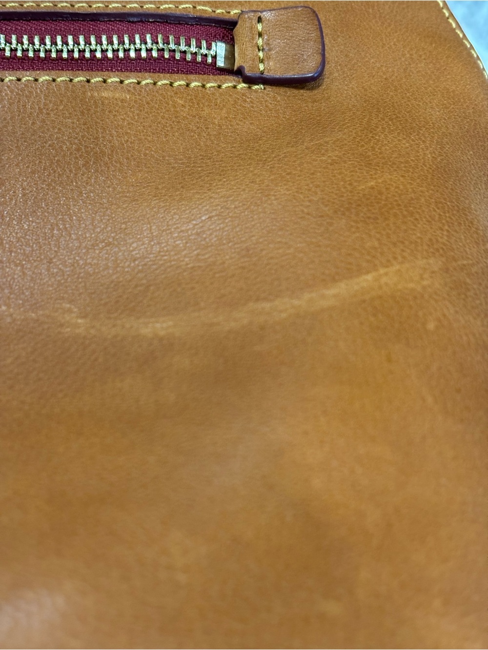 Dooney & Bourke Large Domed Florentine Leather in Natural - Picture 9 of 10